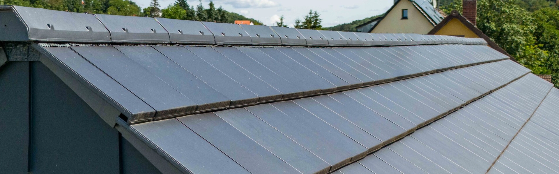 Erlus Level RS fitted to a roof with ridge tiles to match